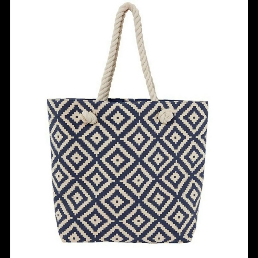NEW SUMMER & ROSE Beach Bag Shopping Tote Shopper Bag NEW